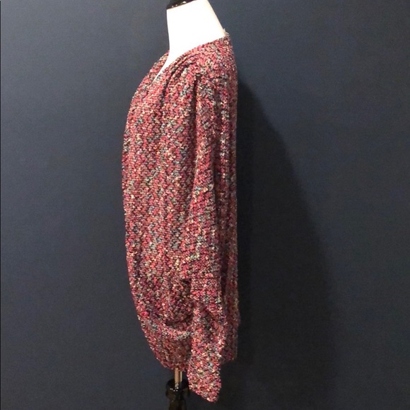 Fuchsia Open Knit Cardigan - Picture 5 of 6